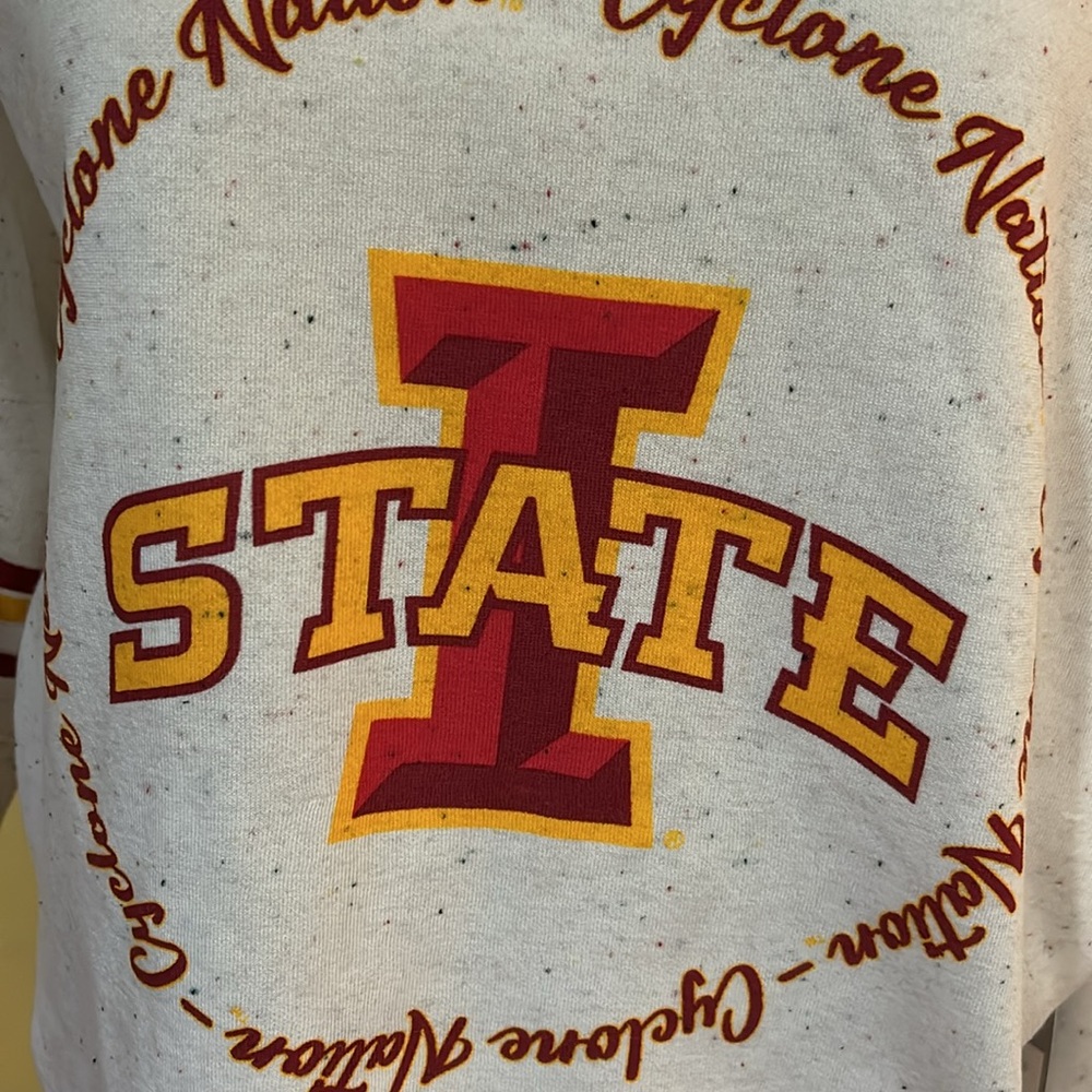 Iowa State cyclones women’s medium new sweatshirt speckled - Picture 3 of 8